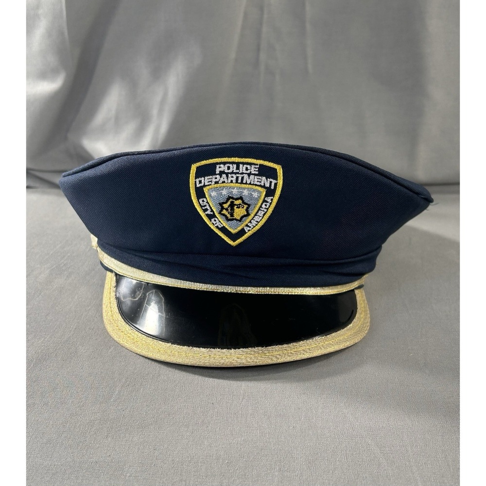 Dress Up America Police Officer Halloween Costume Hat City Of America Kids OSFM